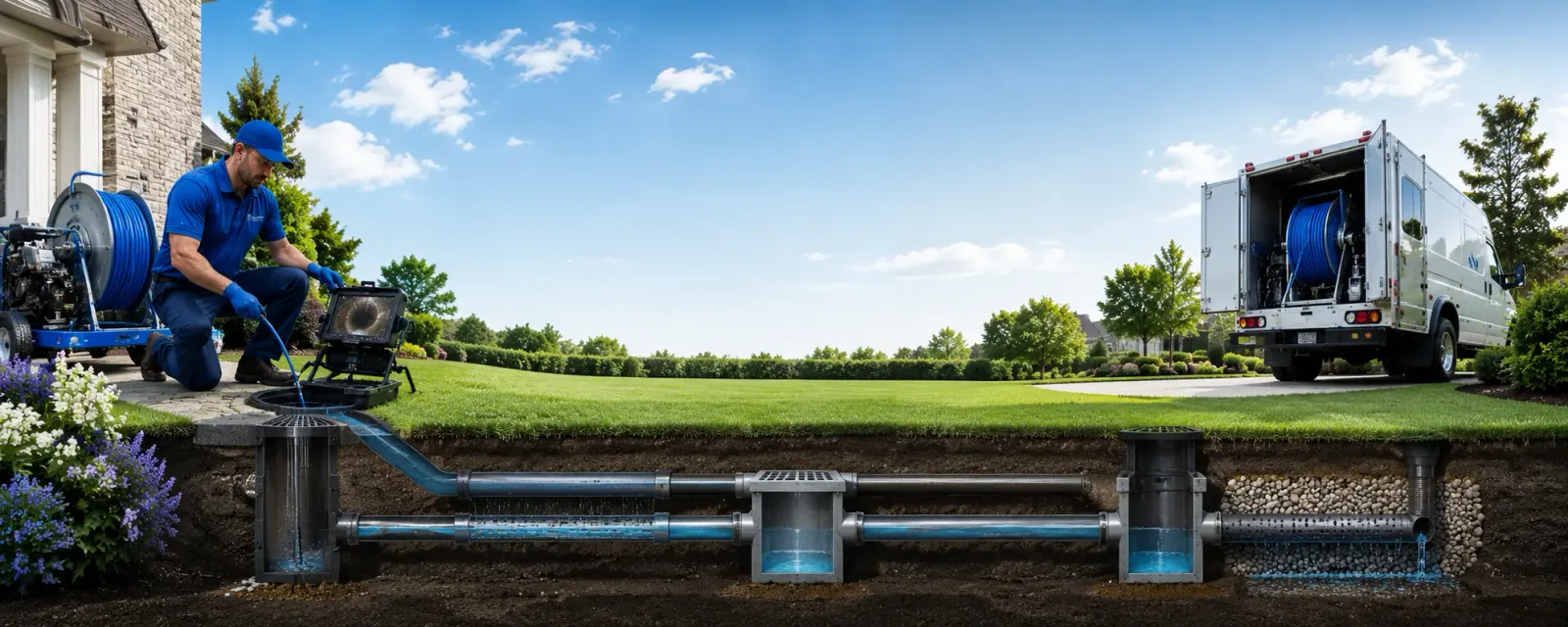 Outdoor drain cleaning information for North Canton, OH